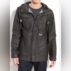 Hurley Covert Utility Men’s Jacket Charcoal Black Size XL EUC